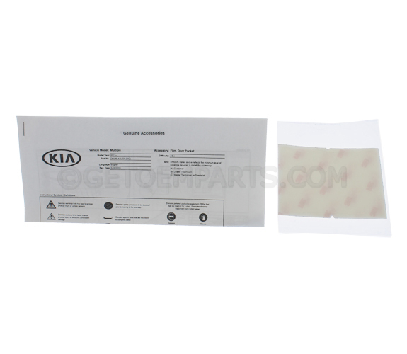 D9048ADU02 - : Door Handle Pocket Protector, Clear Appliqu? for Kia: Cadenza, Carnival, Forte, Forte5, K5, K900, Niro, Niro EV, Optima, Rio, Sedona, Seltos, Sorento, Soul, Soul EV, Sportage, Telluride Image