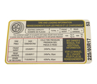 52033W530 - : Tire Press Label for Kia Image
