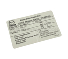PYAJ69036 - : Emission Label for Mazda Image
