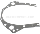 10189276 - Engine: Timing Cover Gasket for Buick: Century, Regal, Rendezvous, Skylark, Terraza | Cadillac: Cimarron | Chevrolet: Beretta, Camaro, Cavalier, Celebrity, Citation II, Corsica, Equinox, Impala, Lumina, Lumina APV, Malibu, Monte Carlo, S10, S10 Blazer, Uplander, Venture | GMC: Jimmy S15, S15, Sonoma | Oldsmobile: Achieva, Alero, Cutlass, Cutlass Ciera, Cutlass Cruiser, Cutlass Supreme, Firenza, Silhouette | Pontiac: 6000, Aztek, Fiero, Firebird, G6, Grand Am, Grand Prix, Montana, Sunbird, Torrent, Trans Sport | Saturn: Relay Image