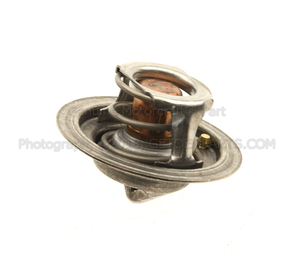 YF1Z8575BA - Cooling System: Thermostat for Ford: Aerostar, LTD, LTD Crown Victoria, Mustang, Probe, Ranger, Taurus, Tempo, Thunderbird, Windstar | Lincoln: Continental | Mercury: Cougar, Sable, Topaz Image