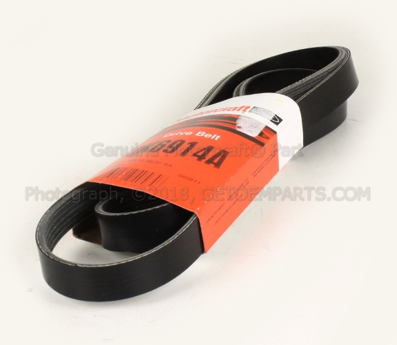 3W7Z8620AA - Cooling System: Serpentine Belt for Ford Image
