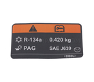 DB9L61439 - : A/C System Information Label for Mazda Image