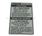BN8P61439A - Body: AC Label for Mazda Image