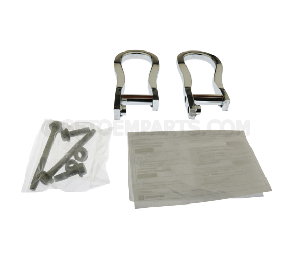 23245142 - Trailering: Front Recovery Hooks - Chrome for GM Image