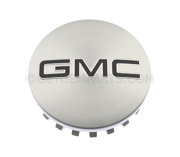 84388429 - Wheels: Wheel Center Caps, Brushed W\\/Black Gmc for GMC: Acadia, Canyon, Sierra 1500, Sierra 1500 Limited, Sierra 2500 HD, Sierra 3500 HD, Terrain, Yukon, Yukon XL Image
