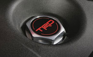 PTR3500110 - Performance: TRD Oil Cap for Scion: iM, tC, xB, xD | Toyota: 4Runner, Avalon, C-HR, Camry, Corolla, Corolla iM, FJ Cruiser, Highlander, Land Cruiser, Matrix, Prius, Prius C, RAV4, Sequoia, Sienna, Solara, Tacoma, Tundra, Yaris Image