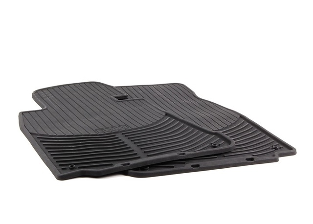 82110305566 - Interior: All Weather Rubber Floor Mats - Front - Black for BMW Image