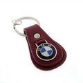 80230408540 - : BMW Leather Teardrop Keychain - Brick Red for BMW Image