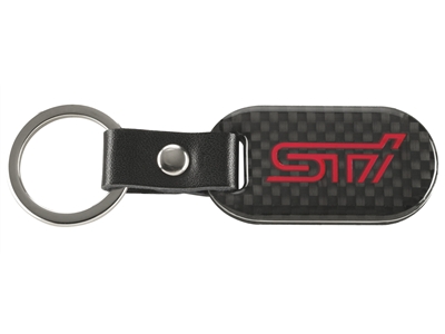 SOA342L156 - Miscellaneous: Carbon Fiber Key Fob - Sti Logo for Subaru: BRZ, Crosstrek, Forester, Impreza, Legacy, Outback, WRX Image