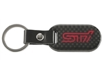 SOA342L156 - Security: Carbon Fiber Key Fob - STi Logo for Subaru: BRZ, Crosstrek, Forester, Impreza, Legacy, Outback, WRX Image