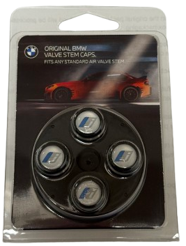 82115B52655 - Wheels: Bmw I Logo ABS Valve Stem Caps - Black for BMW Image