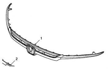 8F21TVA100 - Exterior: 2018-2020 Honda Accord - Front Grille Base for Honda: Accord Image