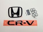 8F203A0100 - Exterior: 2023-2025 Honda CR-V - Black Emblem Kit (Rear H &amp; CR-V) for Honda Image