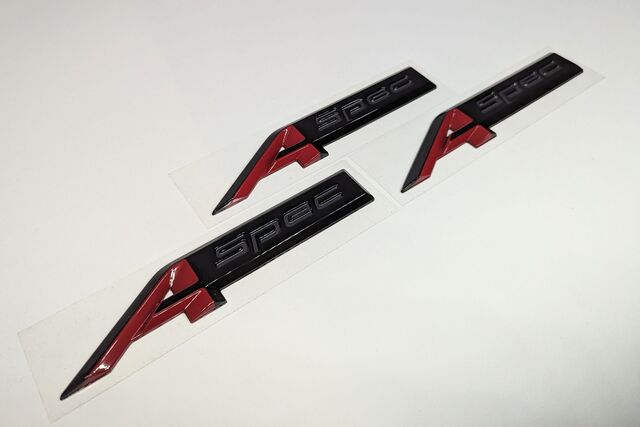 08F20-TYA-200F - Side/Rear Emblem Kit (A-Spec) (Black Chrome) (3