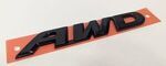 8F20TGS100A - Exterior: Gloss Black AWD Emblem for Honda: Passport, Pilot, Ridgeline Image