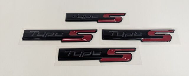 08F20-TGZ-200A - Emblem Kit (Type S) (Black Chrome) | All Discount