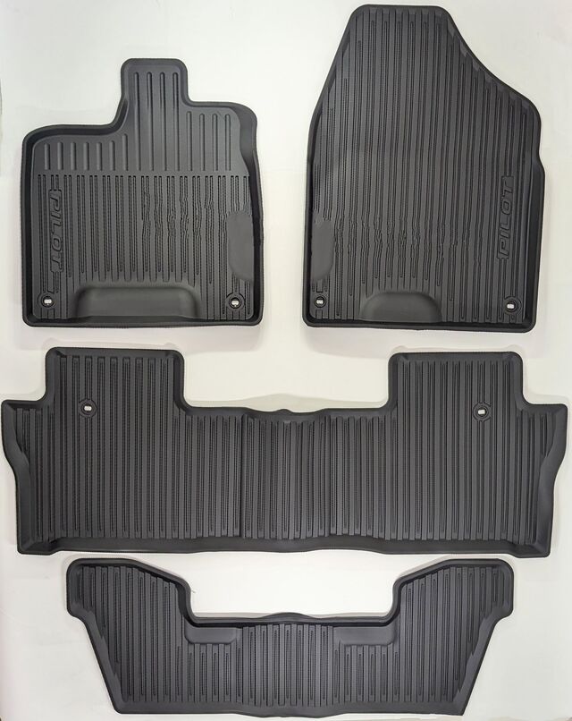 8P17TG7300A - Interior: 2019-2022 Honda Pilot All Weather High Wall Floor Mats for Honda: Pilot Image