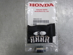 8W42SCV103 - : 2009-2024 Honda Wheel Locks Set Chrome Concealed for Honda: Accord, CR-V, Element, Fit, S2000 Image