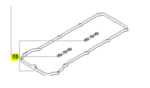 11129070990 - Engine: Valve Cover Gasket for BMW: 323Ci, 323i, 323is, 325Ci, 325i, 325xi, 328Ci, 328i, 328is, 330Ci, 330i, 330xi, 525i, 528i, 530i, X5, Z3 Image