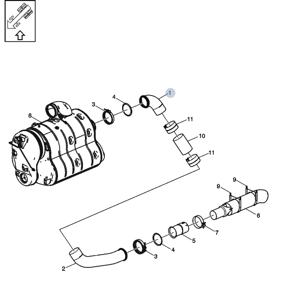 VOLVO 22181981 - EXHAUST PIPE 22181981 | Truck Part Center
