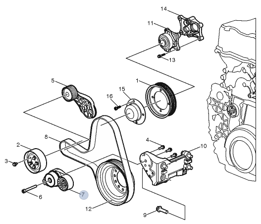 VOLVO 24201752 - BELT TENSIONER 24201752 | Truck Part Center