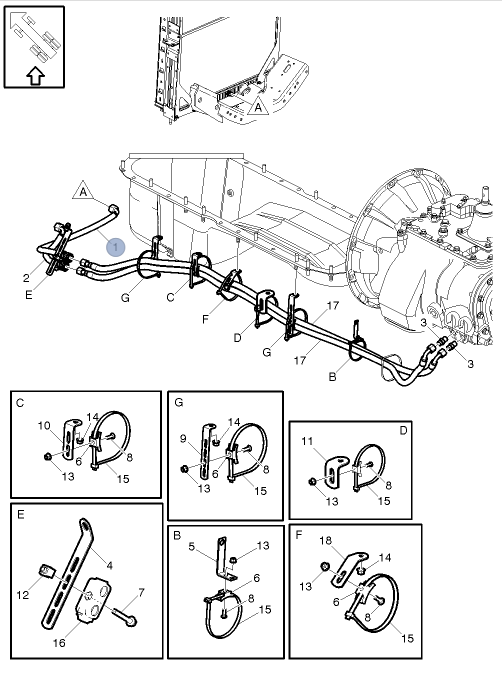 22188974 - : VOLVO 22188974 - HOSE ASSEMBLY for Volvo Image