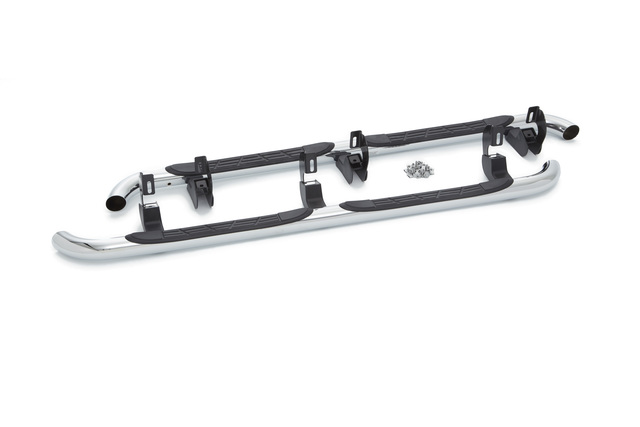 19213583 - Body: Assist Steps, 3in Round Chrome for Chevrolet: Silverado 1500, Silverado 2500 HD, Silverado 3500 HD | GMC: Sierra 1500, Sierra 2500 HD, Sierra 3500 HD Image