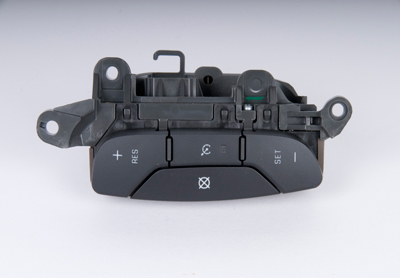 15824108 - Steering: Cruise Switch for Cadillac: Escalade, Escalade ESV, Escalade EXT | Chevrolet: Avalanche, Silverado 1500, Silverado 2500 HD, Silverado 3500 HD, Suburban 1500, Suburban 2500, Tahoe | GMC: Sierra 1500, Sierra 2500 HD, Sierra 3500 HD, Yukon, Yukon XL 1500, Yukon XL 2500 Image