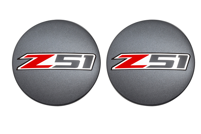 19301421 - : Wheel Center Caps, Z51 Logo, Metallic Grey for GM Image
