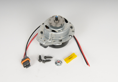 22134671 - Cooling System: Fan Motor for Buick: Century, Electra, LeSabre, Regal, Skyhawk, Skylark, Somerset, Somerset Regal | Cadillac: Cimarron, DeVille, Fleetwood | Chevrolet: Beretta, Camaro, Cavalier, Celebrity, Corsica, Lumina, Spectrum | Oldsmobile: 98, Calais, Cutlass Calais, Cutlass Ciera, Cutlass Supreme, Delta 88, Firenza, Silhouette | Pontiac: 6000, Bonneville, Grand Am, Grand Prix, Sunbird, Sunfire Image