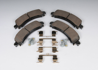 89027010 - Brakes: Brake Pads for Cadillac: Escalade, Escalade ESV, Escalade EXT | Chevrolet: Avalanche 1500, Express 1500, Suburban 1500, Tahoe | GMC: Savana 1500, Yukon, Yukon XL 1500 Image