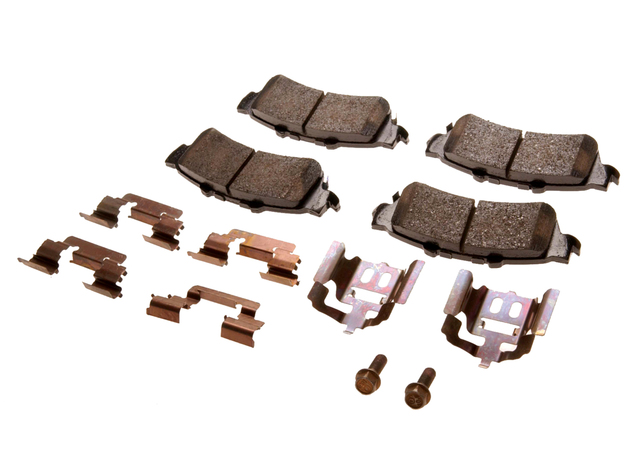 18043346 - Brakes: Brake Pads for Cadillac: DeVille | Chevrolet: Astro, Avalanche 1500, Silverado 1500, Silverado 1500 HD, Suburban 1500, Tahoe | GMC: Safari, Sierra 1500, Sierra 1500 HD, Yukon, Yukon XL 1500 Image