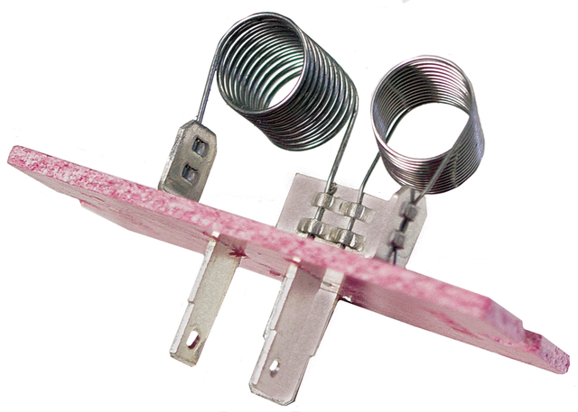 14093318 - HVAC: Resistor for Buick: Electra, LeSabre, Skyhawk, Skylark | Cadillac: Cimarron | Chevrolet: Blazer, C/K Pickup, C1500, C2500, C3500, Caprice, Cavalier, Citation II, El Camino, Impala, K1500 Pickup, K2500 Pickup, K3500 Pickup, K5 Blazer, R10, R20, R2500, R30, R3500, S10, S10 Blazer, Suburban C10, Suburban C20, Suburban K10, Suburban K20, Suburban R10, Suburban R1500, Suburban R20, Suburban R2500, Suburban V10, Suburban V1500, Suburban V20, Suburban V2500, V10, V20, V30, V3500 | GMC: C1500 Pickup, C2500 Pickup, C3500 Pickup, Caballero, Jimmy, Jimmy S15, K1500 Pickup, K2500 Pickup, K3500 Pickup, P2500, R1500 Pickup, R2500 Pickup, R3500 Pickup, S15, Sonoma, Suburban C1500, Suburban C2500, Suburban K1500, Suburban K2500, Suburban R1500, Suburban R2500, Syclone, Typhoon, V1500, V1500 Suburban, V2500, V2500 Suburban, V3500 | Oldsmobile: 98, Bravada, Custom Cruiser, Cutlass Calais, Cutlass Salon, Cutlass Supreme, Delta 88, Firenza, Omega | Pontiac: J2000 Sunbird, Parisienne, Phoenix, Safari, Sunbird Image