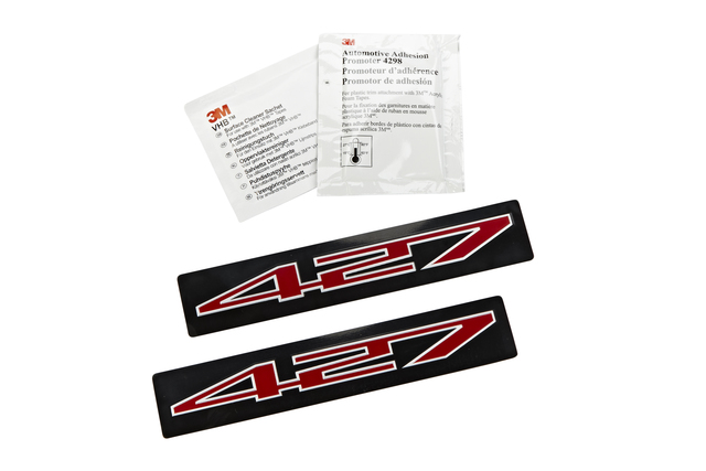 19154724 - Exterior: Engine Cover Badge - 427 Logo, Red for GM Image
