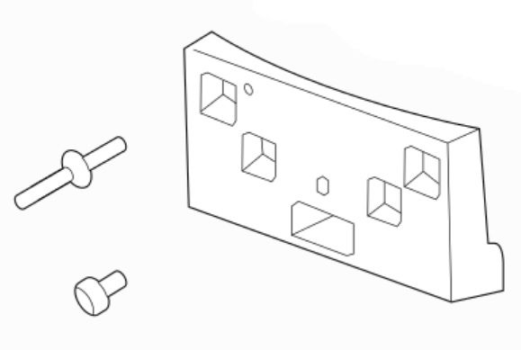 95429704 - Body: License Bracket for GM Image