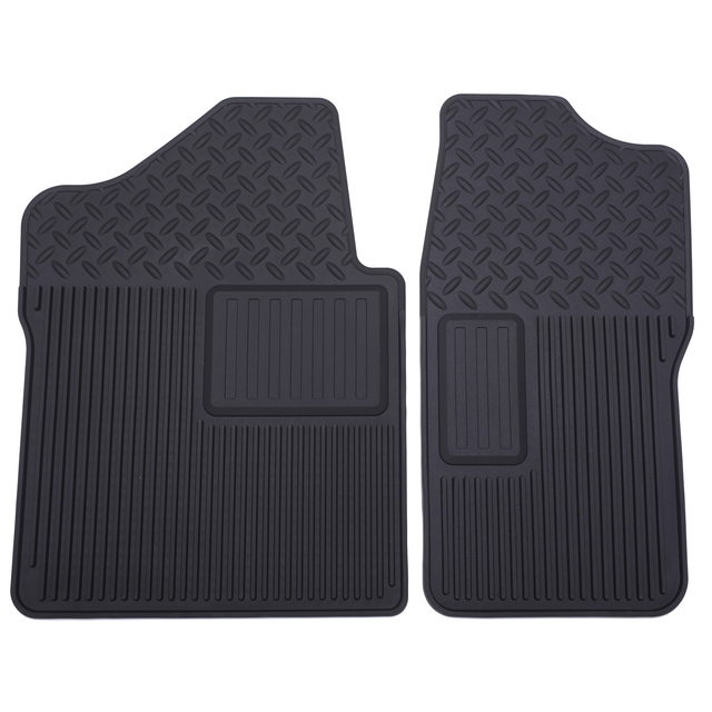 19257171 - Interior: Floor Mats, Front Vinyl Replacement for Chevrolet: Silverado 1500, Silverado 1500 Classic, Silverado 1500 HD Classic, Silverado 2500 HD, Silverado 2500 HD Classic, Silverado 3500 Classic, Silverado 3500 HD | GMC: Sierra 1500, Sierra 1500 Classic, Sierra 1500 HD Classic, Sierra 2500 HD, Sierra 2500 HD Classic, Sierra 3500 Classic, Sierra 3500 HD Image