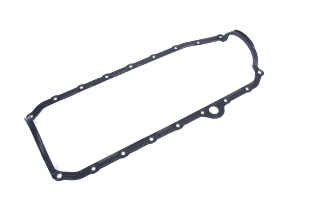 10108676 - Engine: Oil Pan Gasket for Buick: Commercial Chassis, Roadmaster | Cadillac: Brougham, DeVille, Escalade, Fleetwood | Chevrolet: Blazer, C/K Pickup, C1500, C2500, C3500, C3500HD, Camaro, Caprice, Corvette, El Camino, Express 1500, Express 2500, Express 3500, G10, G20, G30, Impala, K1500 Pickup, K2500 Pickup, K3500 Pickup, K5 Blazer, Monte Carlo, P20, P30, R10, R20, R2500, R30, R3500, Suburban C10, Suburban C1500, Suburban C20, Suburban C2500, Suburban K10, Suburban K1500, Suburban K20, Suburban K2500, Suburban R10, Suburban R1500, Suburban R20, Suburban R2500, Suburban V10, Suburban V1500, Suburban V20, Suburban V2500, Tahoe, V10, V20, V30, V3500 | GMC: C1500 Pickup, C2500 Pickup, C3500 Pickup, C3500HD, Caballero, G1500, G2500, G3500, Jimmy, K1500 Pickup, K2500 Pickup, K3500 Pickup, P2500, P3500, R1500 Pickup, R2500 Pickup, R3500 Pickup, Savana 1500, Savana 2500, Savana 3500, Suburban C1500, Suburban C2500, Suburban K1500, Suburban K2500, Suburban R1500, Suburban R2500, V1500, V1500 Suburban, V2500, V2500 Suburban, V3500, Yukon | Oldsmobile: Custom Cruiser | Pontiac: Bonneville, Firebird, Grand Prix, Parisienne Image