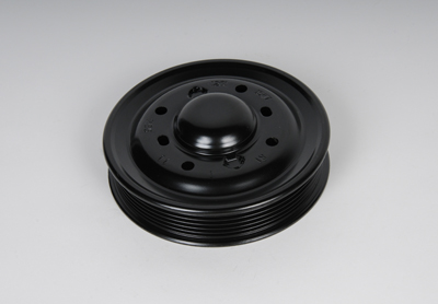 12611587 - Cooling System: Pulley for Buick: Enclave, LaCrosse, Rendezvous | Cadillac: ATS, CT4, CTS, SRX, STS, XTS | Chevrolet: Camaro, Caprice, Captiva Sport, Colorado, Equinox, Impala, Impala Limited, Malibu, Traverse, Traverse Limited | GMC: Acadia, Acadia Limited, Canyon, Terrain | Pontiac: G6, G8, Torrent | Saturn: Aura, Outlook, Vue Image