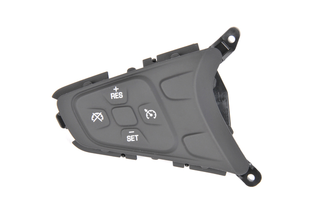 39038558 - : Black Cruise Control Switch for Chevrolet: Bolt EV, Cruze, Equinox, Malibu, Volt Image