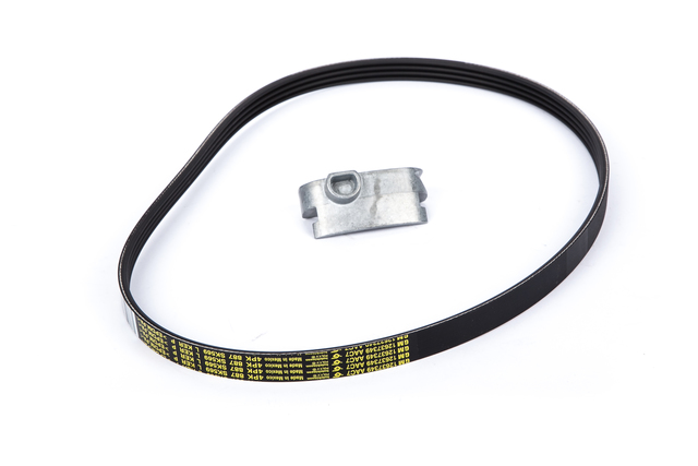 12658178 - Cooling System: AC Belt for Cadillac: Escalade, Escalade ESV | Chevrolet: Silverado 1500, Silverado 1500 LD, Silverado 1500 LTD, Silverado 2500 HD, Silverado 3500 HD, Suburban, Tahoe | GMC: Sierra 1500, Sierra 1500 Limited, Sierra 2500 HD, Sierra 3500 HD, Yukon, Yukon XL Image