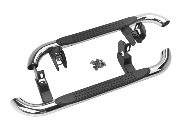 19213581 - Body: Assist Steps, 3in Round Chrome for Chevrolet: Silverado 1500, Silverado 2500 HD, Silverado 3500 HD | GMC: Sierra 1500, Sierra 2500 HD, Sierra 3500 HD Image