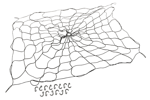 12343606 - Body: Bed Horizontal Cargo Net for Cadillac: Escalade, Escalade ESV | Chevrolet: Silverado 1500, Silverado 1500 LTD, Silverado 2500 HD, Silverado 3500 HD | GMC: Sierra 1500, Sierra 1500 Limited, Sierra 2500 HD, Sierra 3500 HD Image