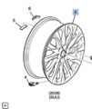 84353724 - Suspension: Wheel, Alloy for Chevrolet: Blazer, Traverse, Traverse Limited Image