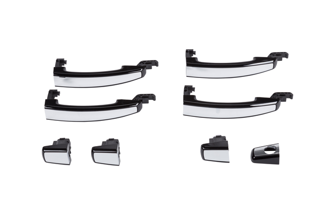 22817271 - Exterior: Door Handles, Black with Chrome Insert for GM Image