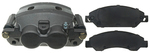 19322756 - : Front Driver Side Disc Brake Caliper Assembly with Semi-Metallic Pads (Loaded Police), Remanufactured for GM Image