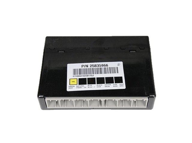 25835966 - Electrical: Body Control Module for Cadillac: Escalade, Escalade ESV, Escalade EXT | Chevrolet: Avalanche, Silverado 1500, Silverado 2500 HD, Silverado 3500 HD, Suburban 1500, Suburban 2500, Tahoe | GMC: Sierra 1500, Sierra 2500 HD, Sierra 3500 HD, Yukon, Yukon XL 1500, Yukon XL 2500 Image