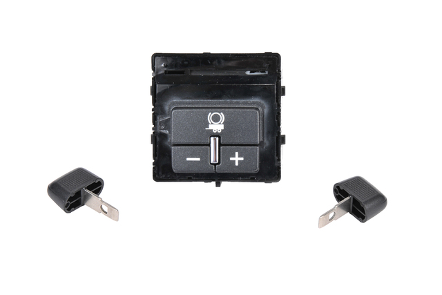 84108373 - : Black Trailer Brake Control Switch Assembly for Chevrolet: Colorado, Silverado 1500 LD, Silverado 2500 HD, Silverado 3500 HD, Suburban 3500 HD, Tahoe | GMC: Canyon, Sierra 1500 Limited, Sierra 2500 HD, Sierra 3500 HD, Yukon Image
