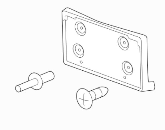23116118 - Body: License Bracket for GM Image