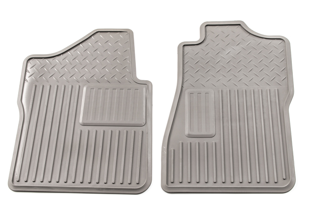19152504 - Interior: Floor Mats - Production Vinyl - Dark Titanium for Chevrolet: Silverado 1500, Silverado 1500 Classic, Silverado 1500 HD Classic, Silverado 2500 HD, Silverado 2500 HD Classic, Silverado 3500 Classic, Silverado 3500 HD | GMC: Sierra 1500, Sierra 1500 Classic, Sierra 1500 HD Classic, Sierra 2500 HD, Sierra 2500 HD Classic, Sierra 3500 Classic, Sierra 3500 HD Image
